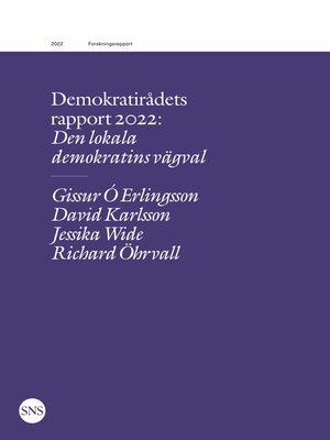 cover image of Demokratirådets rapport 2022